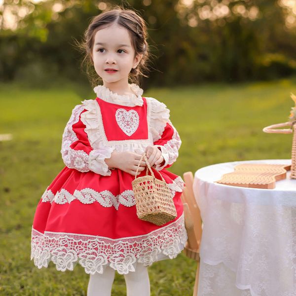 

new sweet and lovely pompous stage par girl's drs spanish lolita skirt, Red;yellow