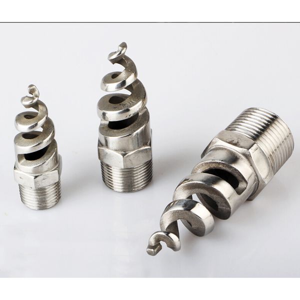 

spray for atomization sprinkler stainless steel spiral 1/4" 1/2" heads spray sprayer dust-cleaning cone nozzle useful sprayer