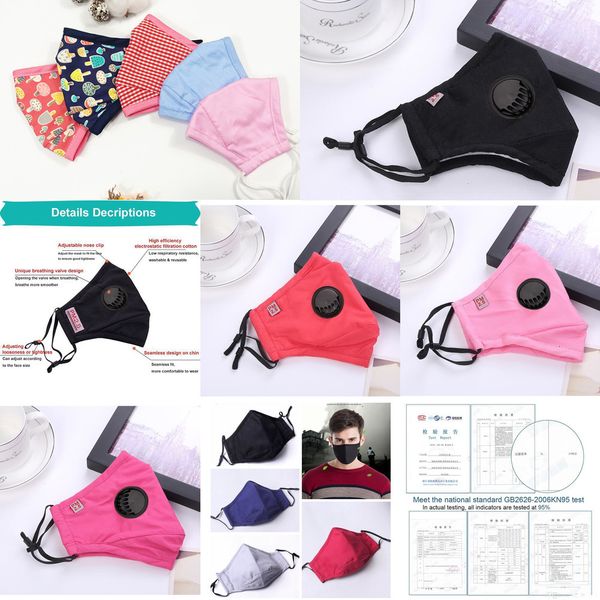 

reusable designer cotton face masks with breath valve pm2.5 mouth mask anti-dus 5dth 759o6