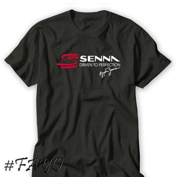 

new ayrton senna brazilian logo driven to perfection t-shirt size s-3xl usa size sport hooded sweatshirt hoodie