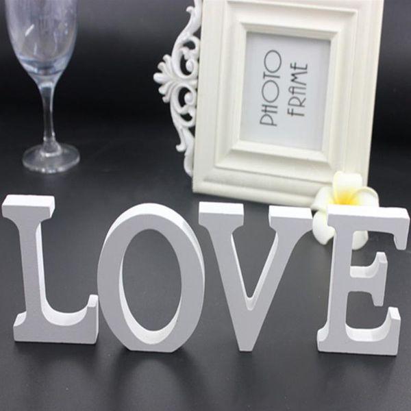 

1pc 8cm white wooden english alphabet diy personalised name design art craft wedding home decor letters room decoration