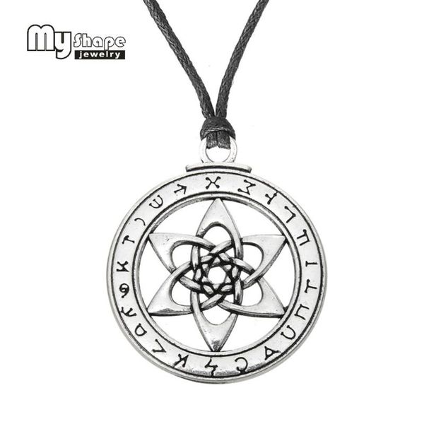 

моя форма wiccan узел подвеска для ожерелье platycodon grandiflorus каббала каббала подвеска talisman рождественский подарок, Silver