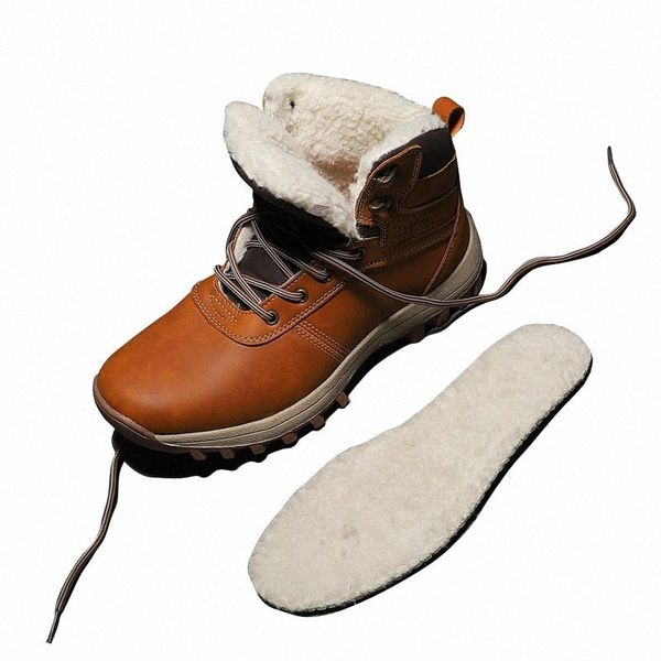 

ankle boots men black large size 11 winter boots men shoes warm fur snow wear-resistant male tennis #kw89