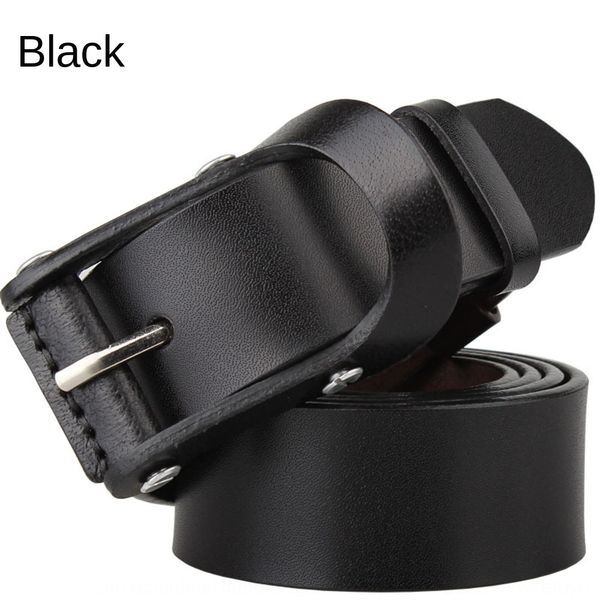 

buckle anti metal allergy men's needlecasual personalized buckle anti metal allergy men's leather leather belt needlecasual person, Black;brown