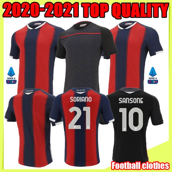 

20/21 bologna soccer jersey maglie da calcio sansone santander orsolini tomiyasu skov football shirts, Black;yellow