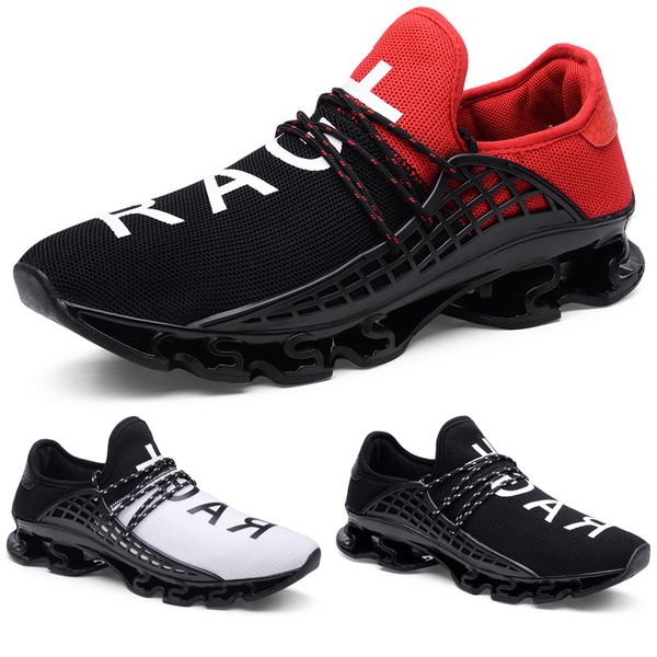 

non-brand men breathable sports shoes black red white mesh outdoor casual mens trainer fashion sport sneaker