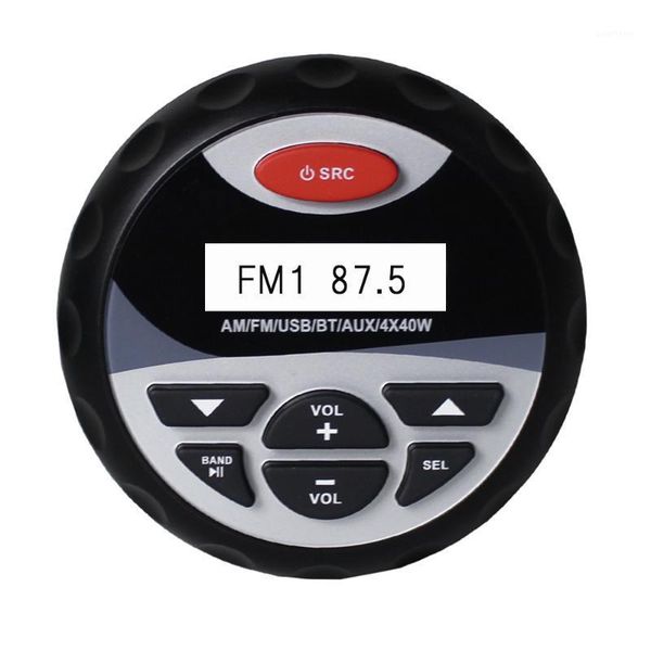 

marine waterproof bluetooth stereo radio am fm audio car mp3 player system usb&aux input for spa atv utv motorcycle yacht boat1