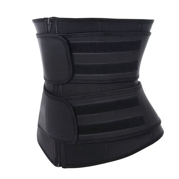 

waist trainer shapewear body shaper women slimming control belts sheath reducing shaper workout trimmer belt corset, Black;white