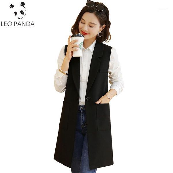 

suit vest female spring autumn thin 2018 plus size 5xl slim sleeveless clothing vest casual solid color long women outerwear1, Black;white