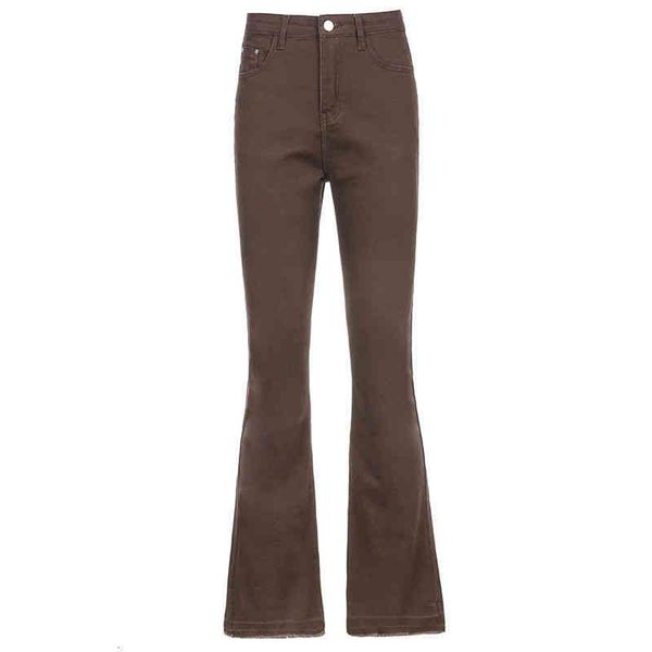 

women's jeans pure color high waist stretch jeans women thin waisted micro pants women's trousers spring and autumn ins a113, Blue