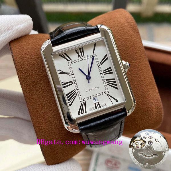 

2020 classic tank men watches joker leather wristwatches 316l stainless steel square mens watch d3028