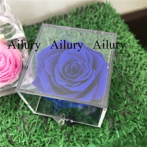 

decorative flowers & wreaths high transparent cover cute eternal flower,preserved rose,ps material,valentine's day gift,christams gift,