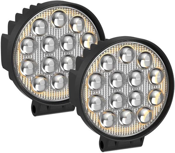 

12-24 volt 42w led work light 4' inch truck working light led 4 inch 4d 42w flood spot led work light