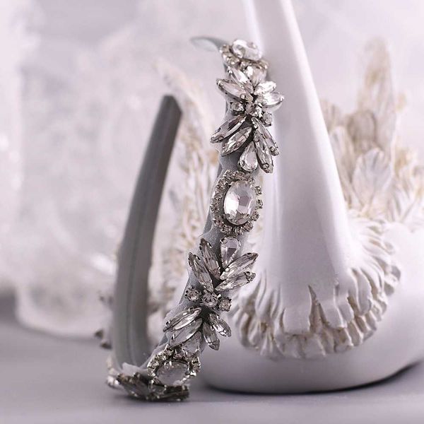 

trixy s292-fg baroque hair band luxury rhinestone bridal headband for women luxury bridal tiara wedding hair accessories, Golden;silver