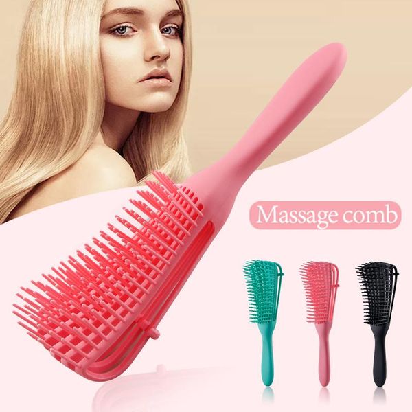 

detangling кисть 4с волос шампунь кисть для вьющихся wet толстые кудрявый волос adjust массаж головы detangle расческа yxlrre babyskirt, Silver