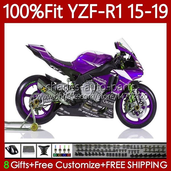 Einspritzverkleidungen für Yamaha YZF R 1 1000CC YZF-R1 2015–2019 104Nr