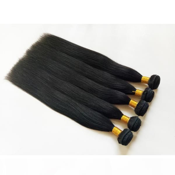 

brazilian virgin human hair weaves can be bleached and dyed price wholesale 8-30inch mongolian malaysian indian remy hair in stock, Black