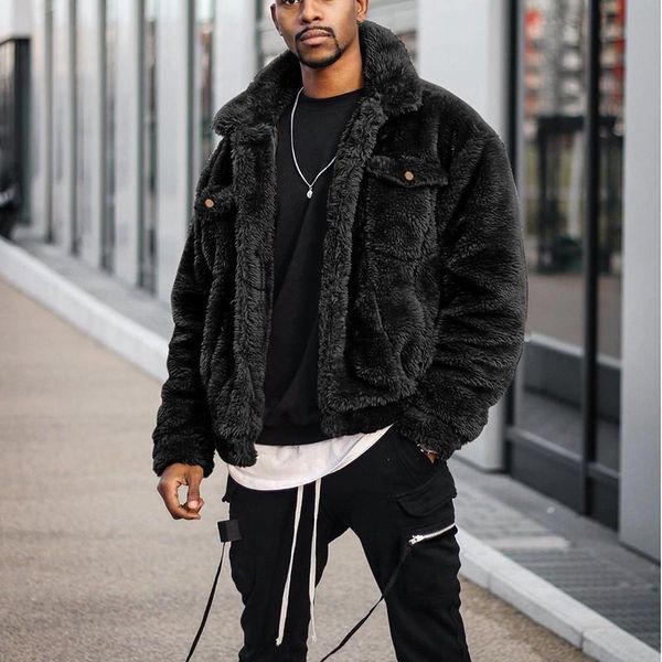 

2021 trendy clothes fashionable black oversize velvet jackets for mens luxury fleece coats streetwear bomber vogue man stylish, Black;brown