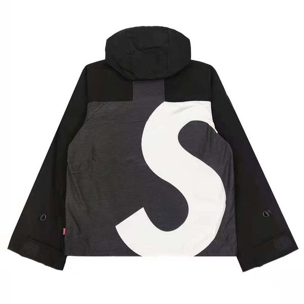 

21 пара гора большая буква s штурмовая куртка к северной вязать водонепроницаемая ткань тафта флисовая подкладка печать лазерная резка m-xl, Black;brown