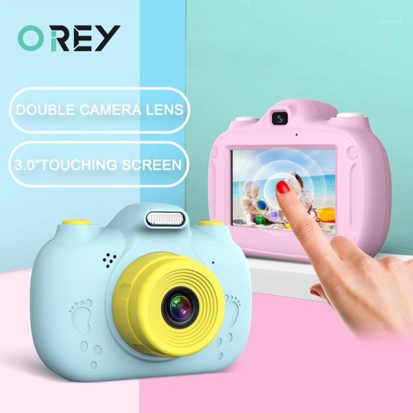 

mini digital camera fotograficas toys for kids 3 inch hd screen chargable pgraphy cute baby child p camera birthday gift1