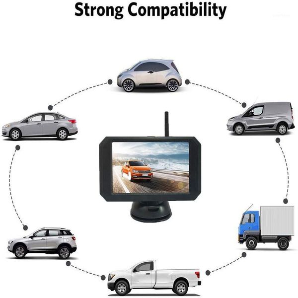 

5 inch car wireless monitor display lcd sn with waterproof night vision rear view reverse backup camera wx5311d1