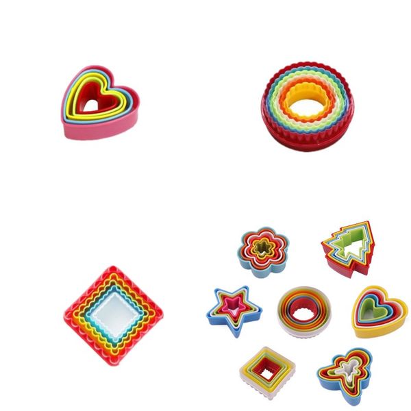 

food grade abc mould 5 6 pcs set resin flower christmas tree shape mold bake colorful kitchen durable moulds 1 3zp g2