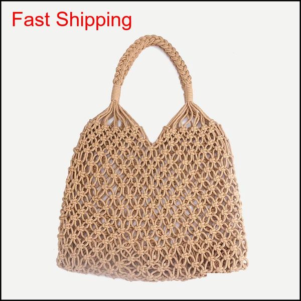 

fashion beach woven bag mesh rope weaving tie buckle reticulate hollow straw bag no lined net shoulder bag rra654 16qzh oayvd vhbm3 bg evc62