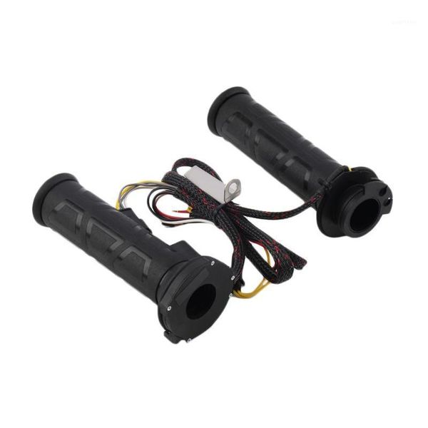 

black 7/8" motos motorcycle handlebar electric heated grips handle handlebar warmer manillar motocicleta