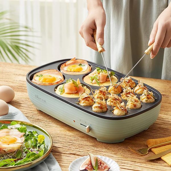 

220v household electric crepe maker 2 in 1 multifunctional pancake baking pan ocs ball meatball omelette baker1