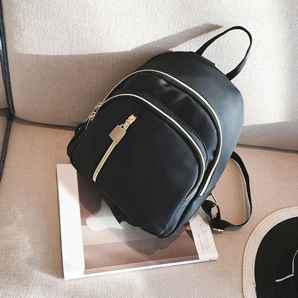 

women small backpack shoulder bag casual fashion rucksack for school outdoor, Black;red