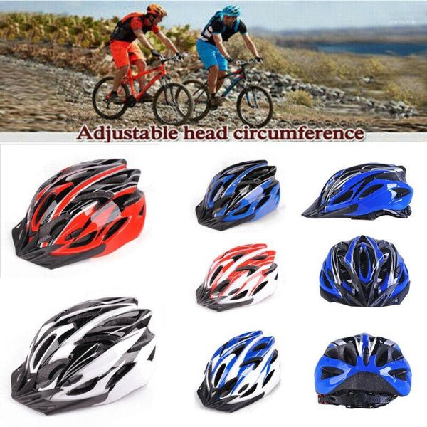 

cycling helmets bicycle men womens bike adjustable safety helmet with visor 1