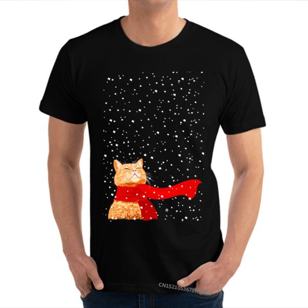 

cute christmas cat printed on tshirts 2020 discount men shirt fashionable camisas tee shirt eu plus size sport hooded sweatshirt hoodie