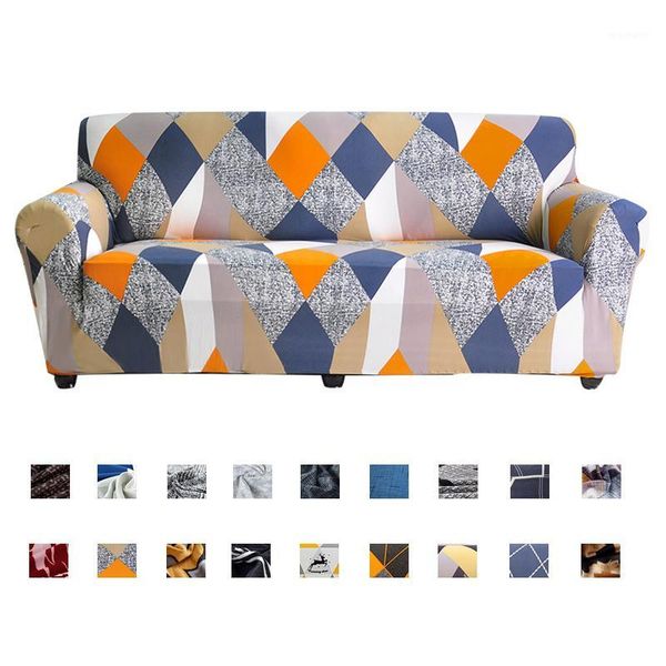 

chair covers geometric elastic sofa cover for living room modern sectional corner slipcover couch protector 1/2/3/4 seater1