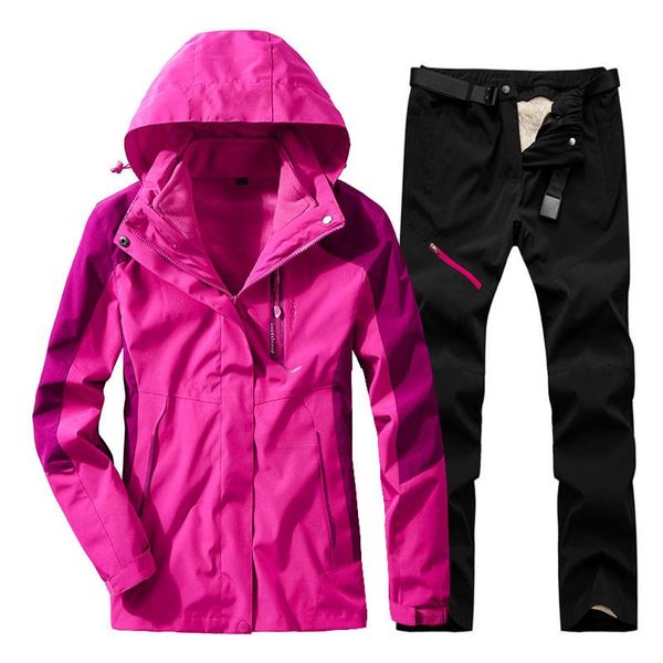 

skiing jackets women's ski suit windproof waterproof thermal snow trousers snowboard jacket sets outdoor sports winter pants women