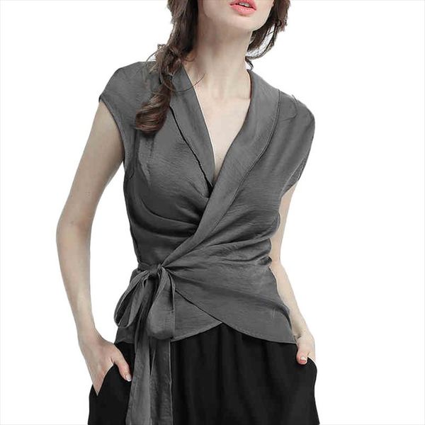 

женщины топы блузки лето стиль шифон спринг блузки рубашки леди повседневная длинные комфортные рукав v шеи цветок печатные топы blusas, White