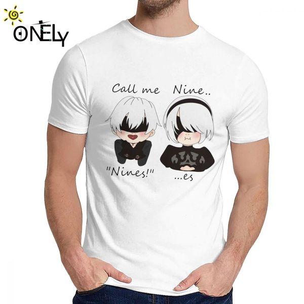 

2b and 9s chibi nier automata t-shirt round neck new for male great us size s-6xl big size t shirt sport hooded sweatshirt hoodie