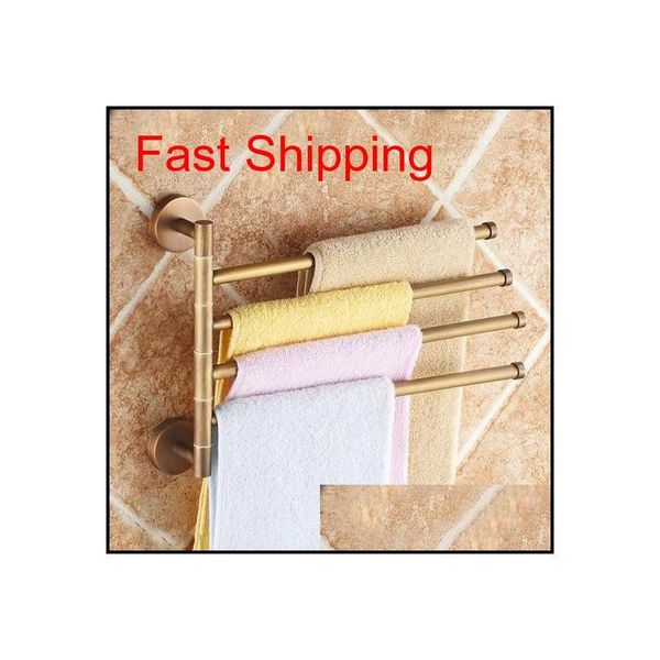 

towel racks antique brass 4 layer activities towel bar holder 180 degree rotation wall bathroom accessories ha qylglj toys2010