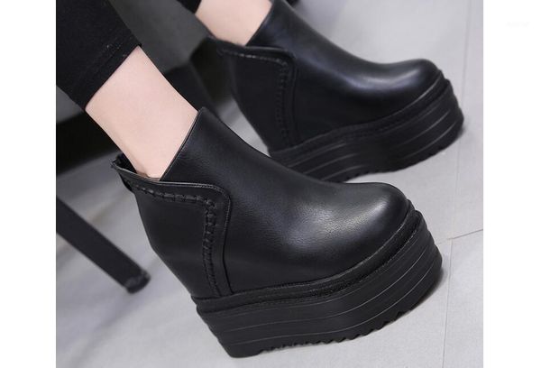 

dress shoes fashion woman concise breathable heels pu spring and autumn pumps soft comfortable women wedger casual heel shoes1, Black