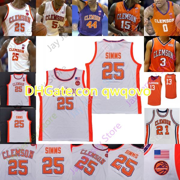 

clemson tigers basketball jersey ncaa college aamir simms tevin mack john newman iii dawes trapp nance grant hall prosper kidd hunter, Black;red