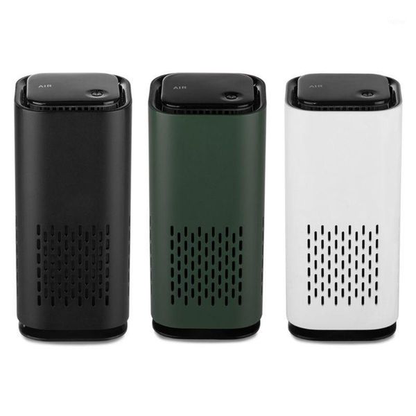 

portable mini car air purifier cleaner usb chargeable negative ion generator personal odor eliminator freshener for home1