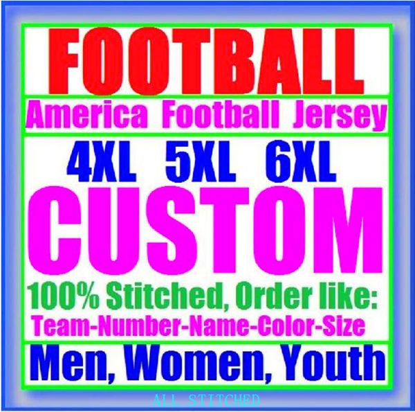 

custom american football jerseys for mens womens youth kids baseball ice hockey basketball customized 2021 soccer jersey store 4xl 5xl 6xl, Black