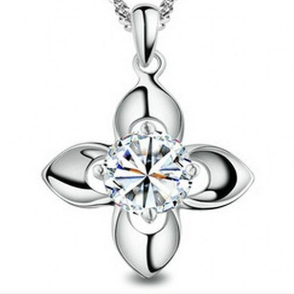 

chains 2021 purple zircon pendant s925 silver necklace suitable for couple gifts