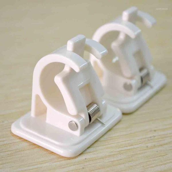 

hooks & rails 2 pcs self adhesive curtain rod bracket pole drapery hook holders stick durable wall holders1