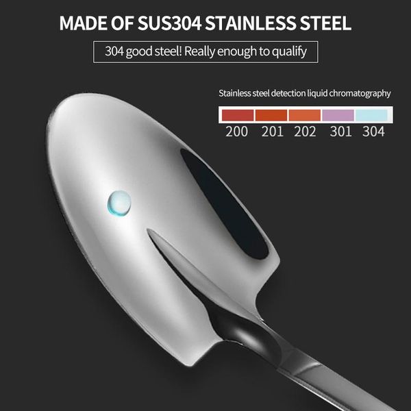 

4pcs 304 stainless steel coffee spoon retro shovel ice spoon creative tea spoon fashion tableware h wmtlra