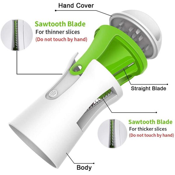 

multifunctional vegetable cutter spiral vegetable shredder sliced zucchini pasta grater manual shredding machine kitchen tools wmtdai