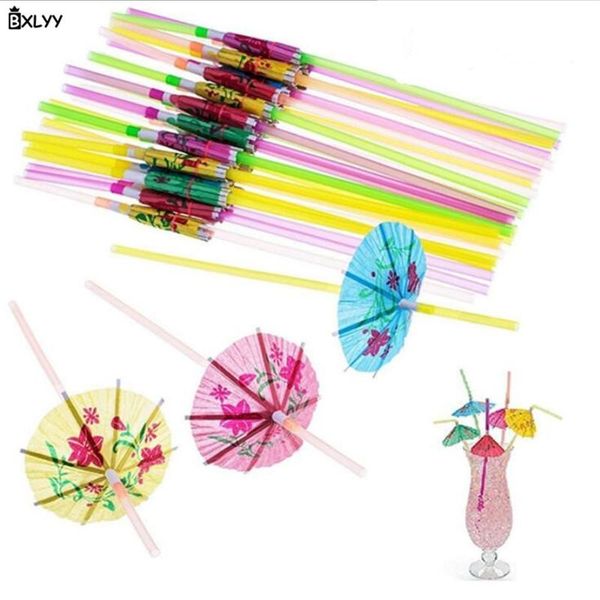 

20pc paper umbrella disposable straw diy wedding party supplies bar cocktail decor kitchen accessories tableware for kitchen.9z bbyasp