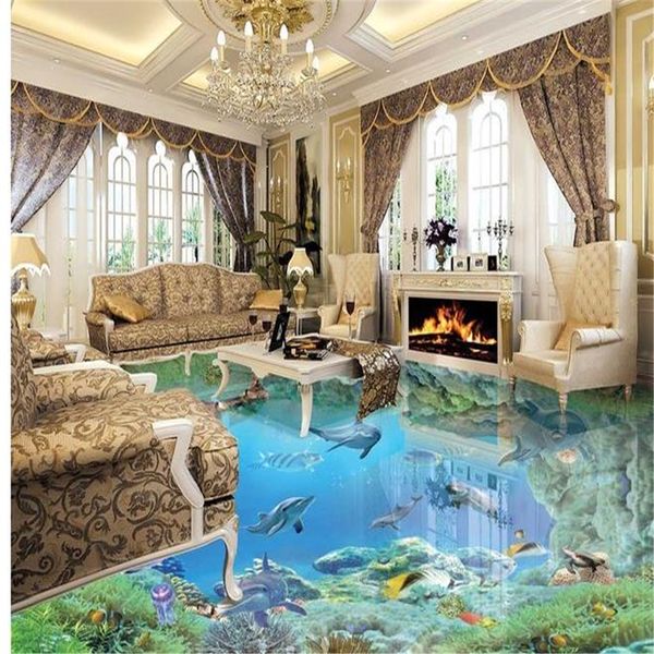 

beautiful scenery wallpapers 3d floor painting wallpaper blue ocean dolphin floors 3d floor