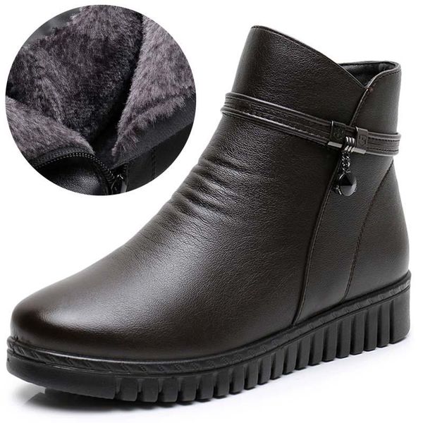 

сапоги зимние женские держите теплые ретро стиль платформы обувь сапоги женские женщин высокого качества zipper ботинес mujer 2020 plus разм, Black