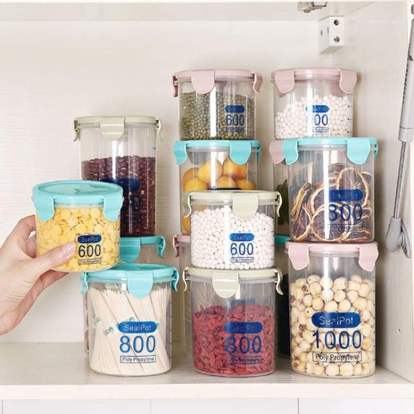 

storage bottles & jars tank home kitchen grain multigrain sealed scale box #yl51