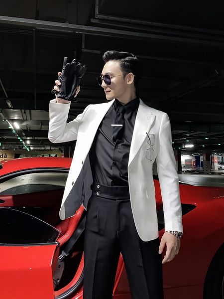 

daio ethan south korea autumn simple solid color suit men's slim breasted british single western blazer